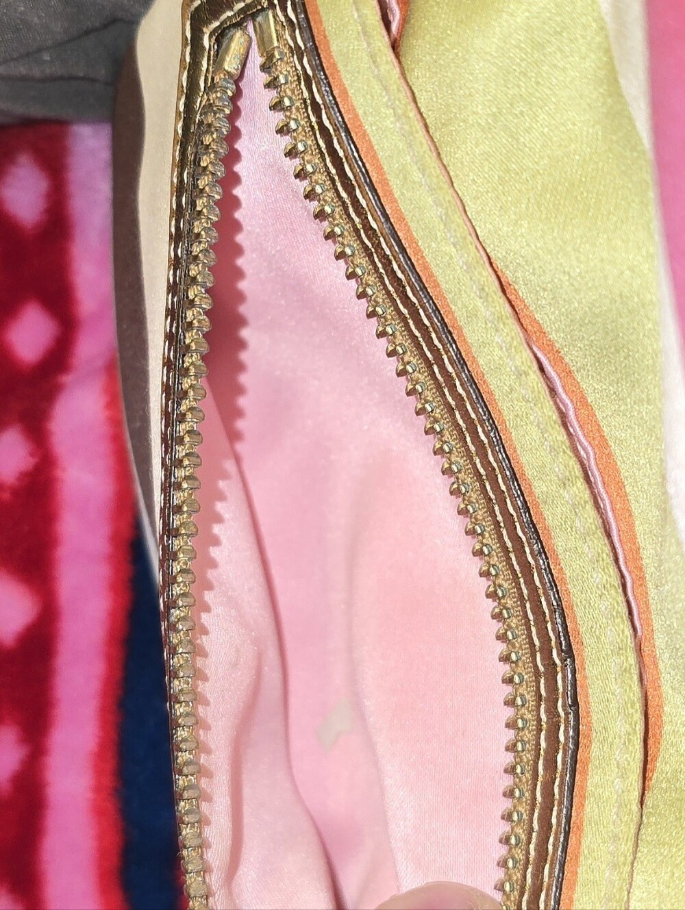 Coach Legacy Stripe Kisslock Pouch/Clutch - Picture 8 of 11